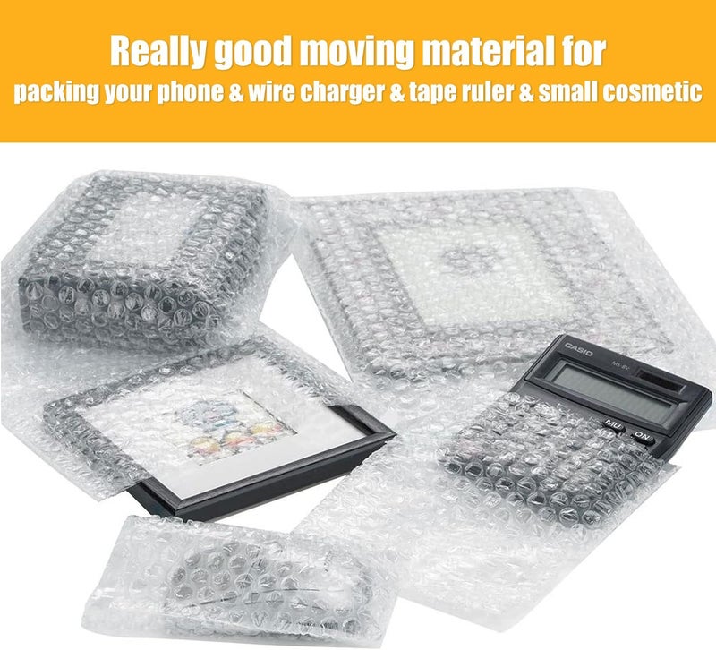 EPHECH 300PCS Clear Bubble Out Bag 6" x 6", Small Bubble Pouches Wrap Bags, Double Wall Shockproof Bubble Pouches Packaging Bags Cushioning Protective Bag for Moving, Shipping, Packing and Storage - Image 5